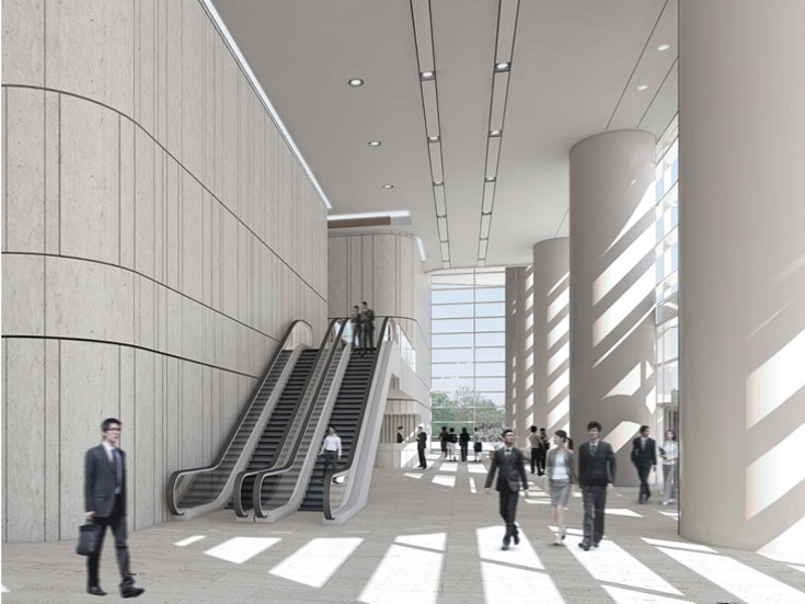 上海綠地廣場大廈寫字樓大廳設(shè)計(jì)-第4張圖片-上海古都建筑設(shè)計(jì)集團(tuán) 上海綠地廣場大廈寫字樓大廳設(shè)計(jì)-第4張圖片-上海古都建筑設(shè)計(jì)集團(tuán)