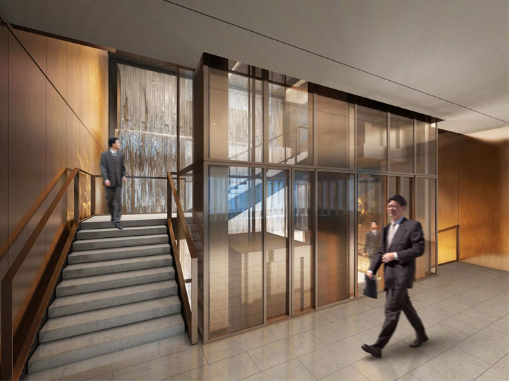 上海綠地廣場大廈寫字樓大廳設(shè)計(jì)-第6張圖片-上海古都建筑設(shè)計(jì)集團(tuán) 上海綠地廣場大廈寫字樓大廳設(shè)計(jì)-第6張圖片-上海古都建筑設(shè)計(jì)集團(tuán)