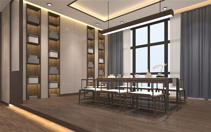 660平米新中式風(fēng)格辦公室裝修圖片-第2張圖片-上海古都建筑設(shè)計(jì)集團(tuán) 660平米新中式風(fēng)格辦公室裝修圖片-第2張圖片-上海古都建筑設(shè)計(jì)集團(tuán)