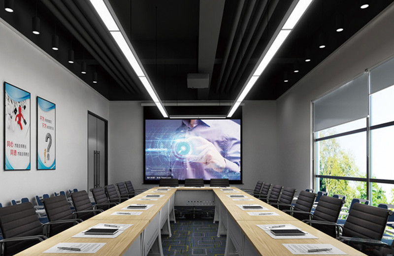 浦東辦公樓裝修設(shè)計_快遞公司辦公室實景圖-第1張圖片-上海古都建筑設(shè)計集團