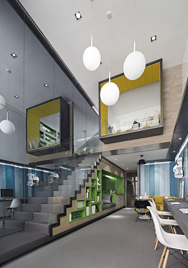 閔行區(qū)50平復式loft風格辦公室裝修設計-第8張圖片-上海古都建筑設計集團