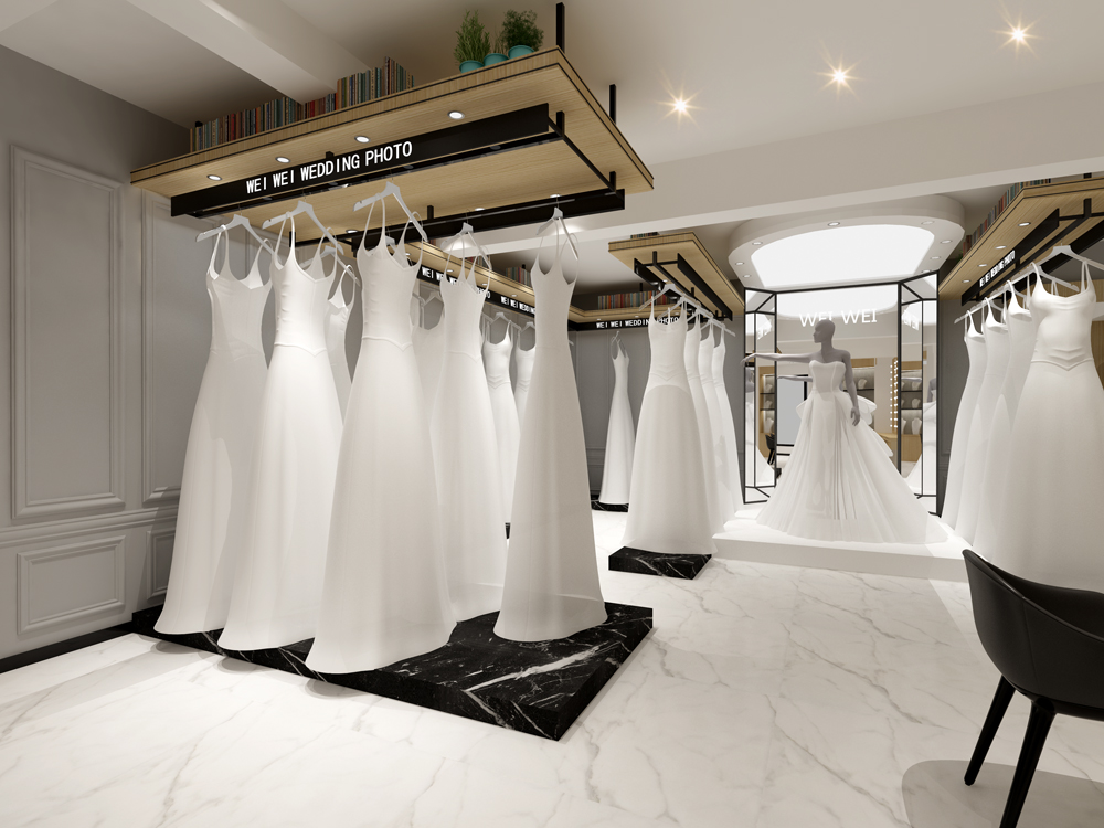 簡約風(fēng)婚紗店裝修設(shè)計(jì)-第2張圖片-上海古都建筑設(shè)計(jì)集團(tuán)