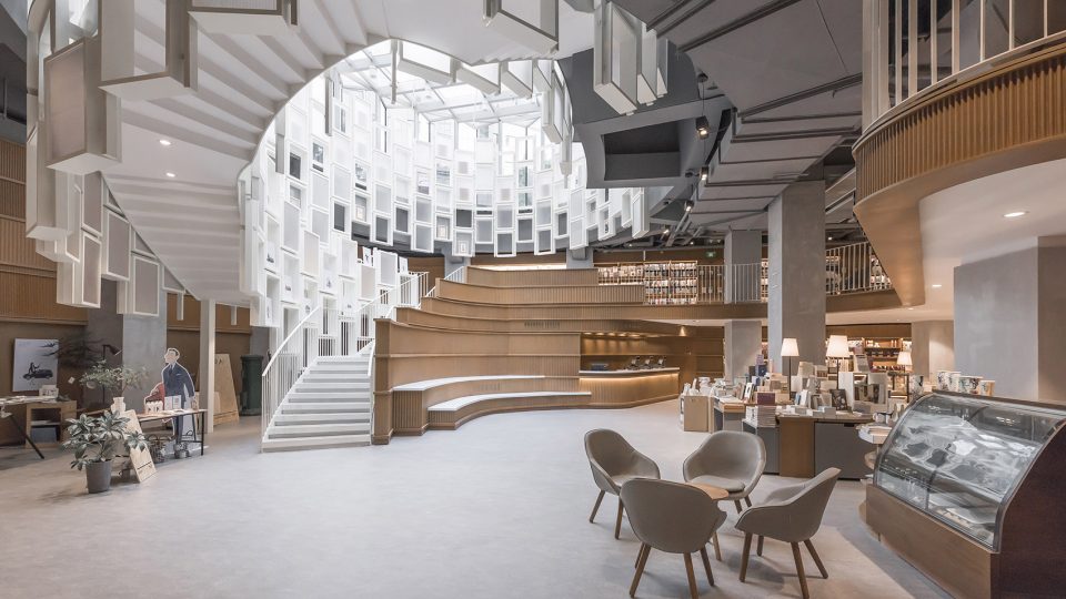 現(xiàn)代風格書店裝修設計-第2張圖片-上海古都建筑設計集團 現(xiàn)代風格書店裝修設計-第2張圖片-上海古都建筑設計集團