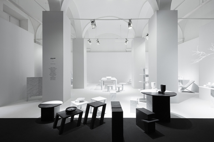 浦東新區(qū)黑白簡約風格展廳裝修設(shè)計-第1張圖片-上海古都建筑設(shè)計集團