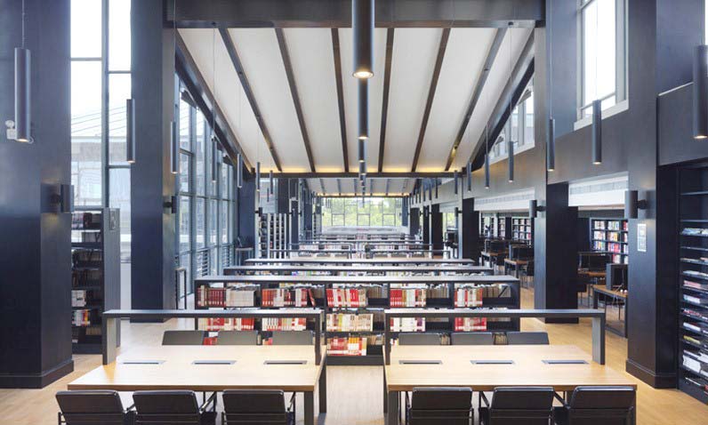 空曠工業(yè)風(fēng)圖書館裝修設(shè)計(jì)-第2張圖片-上海古都建筑設(shè)計(jì)集團(tuán) 空曠工業(yè)風(fēng)圖書館裝修設(shè)計(jì)-第2張圖片-上海古都建筑設(shè)計(jì)集團(tuán)