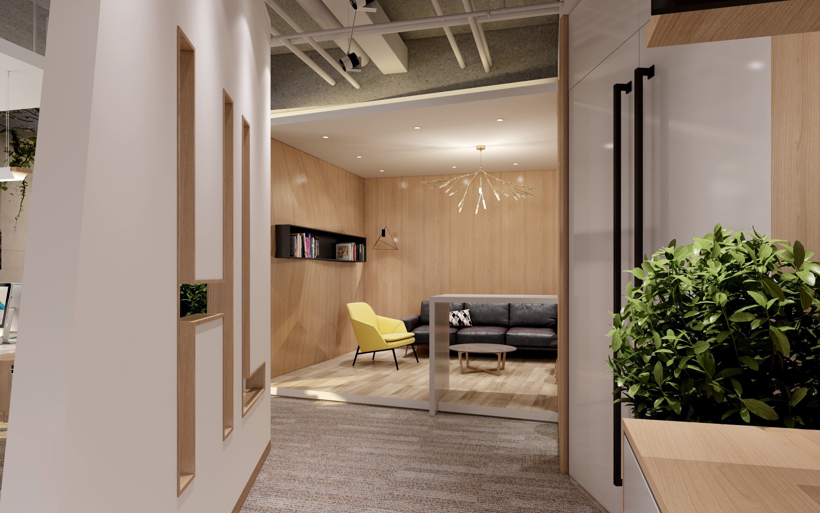 國際科技風格辦公室裝修設計-第6張圖片-上海古都建筑設計集團 國際科技風格辦公室裝修設計-第6張圖片-上海古都建筑設計集團