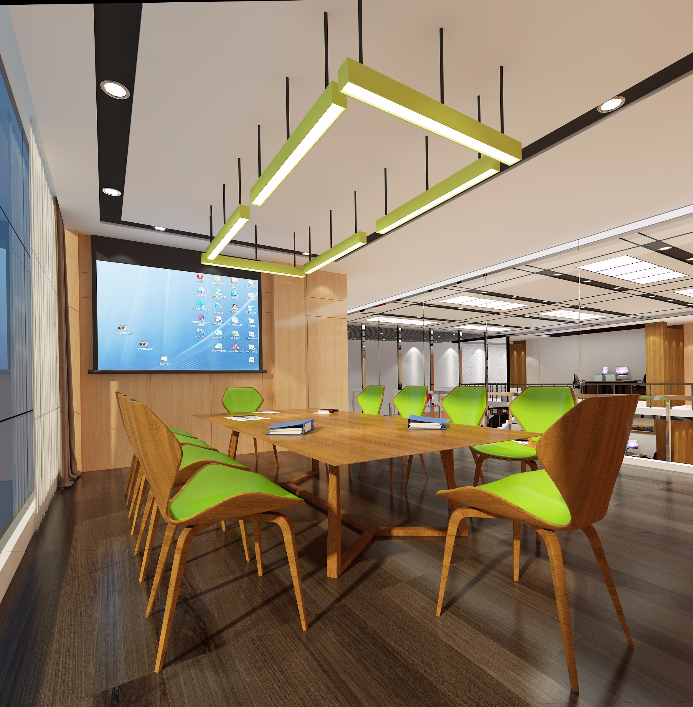 復式科技風格辦公室裝修設計-第2張圖片-上海古都建筑設計集團 復式科技風格辦公室裝修設計-第2張圖片-上海古都建筑設計集團