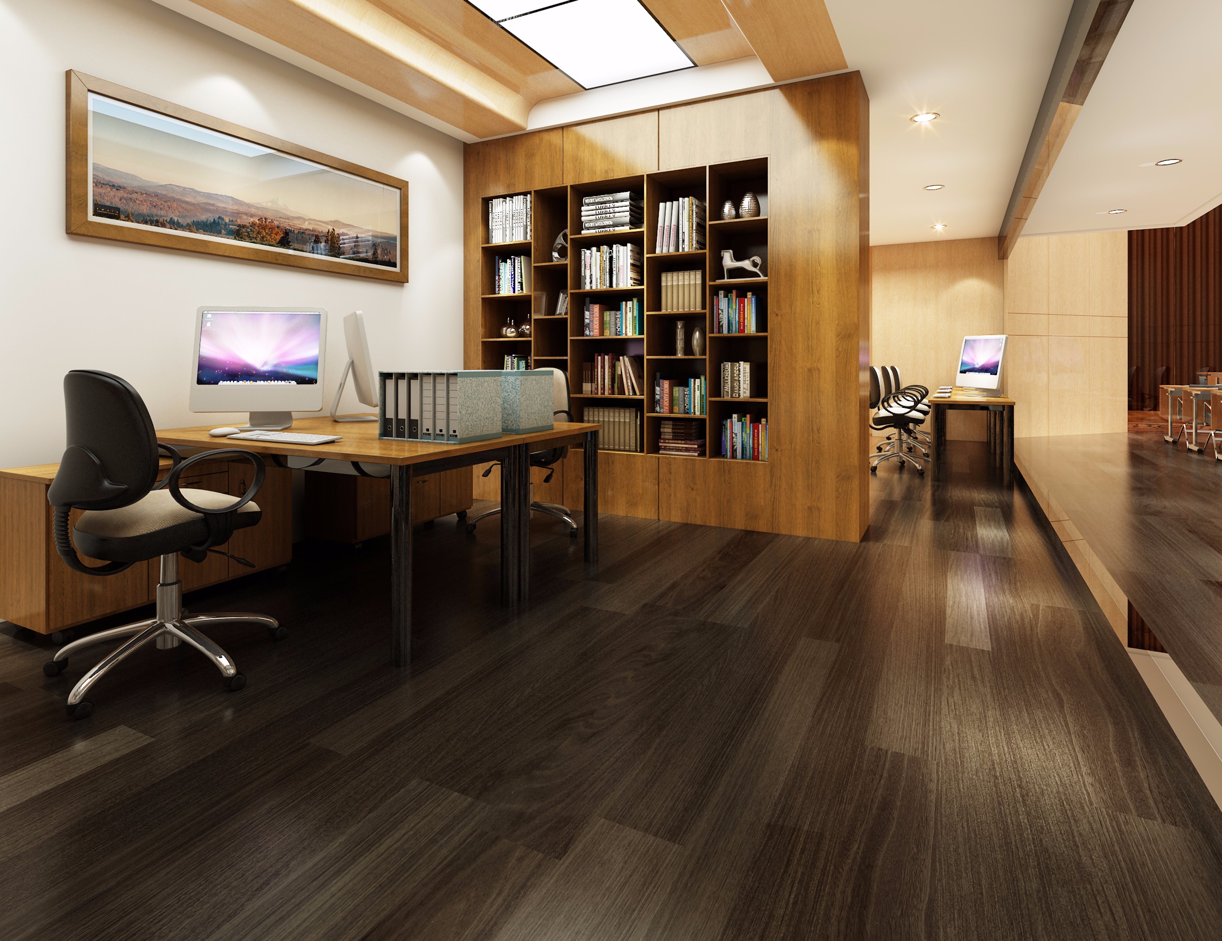 復式科技風格辦公室裝修設計-第4張圖片-上海古都建筑設計集團 復式科技風格辦公室裝修設計-第4張圖片-上海古都建筑設計集團