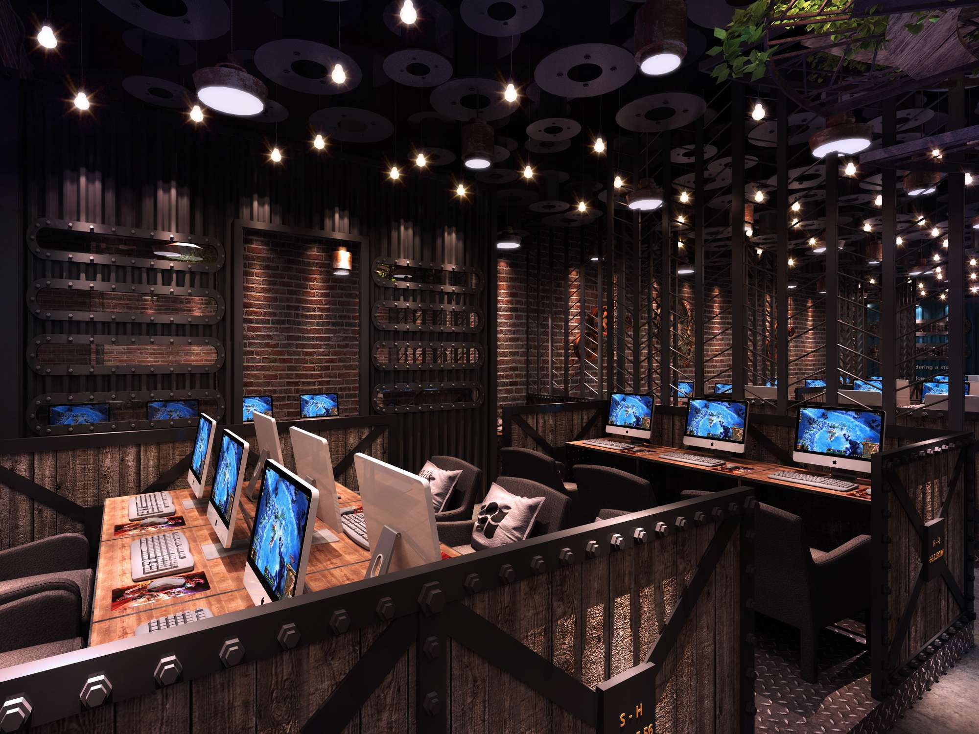 原木復(fù)古風(fēng)格網(wǎng)吧裝修設(shè)計(jì)-第1張圖片-上海古都建筑設(shè)計(jì)集團(tuán) 原木復(fù)古風(fēng)格網(wǎng)吧裝修設(shè)計(jì)-第1張圖片-上海古都建筑設(shè)計(jì)集團(tuán)