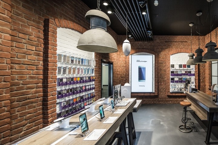 復(fù)古風格手機店裝修設(shè)計-第1張圖片-上海古都建筑設(shè)計集團