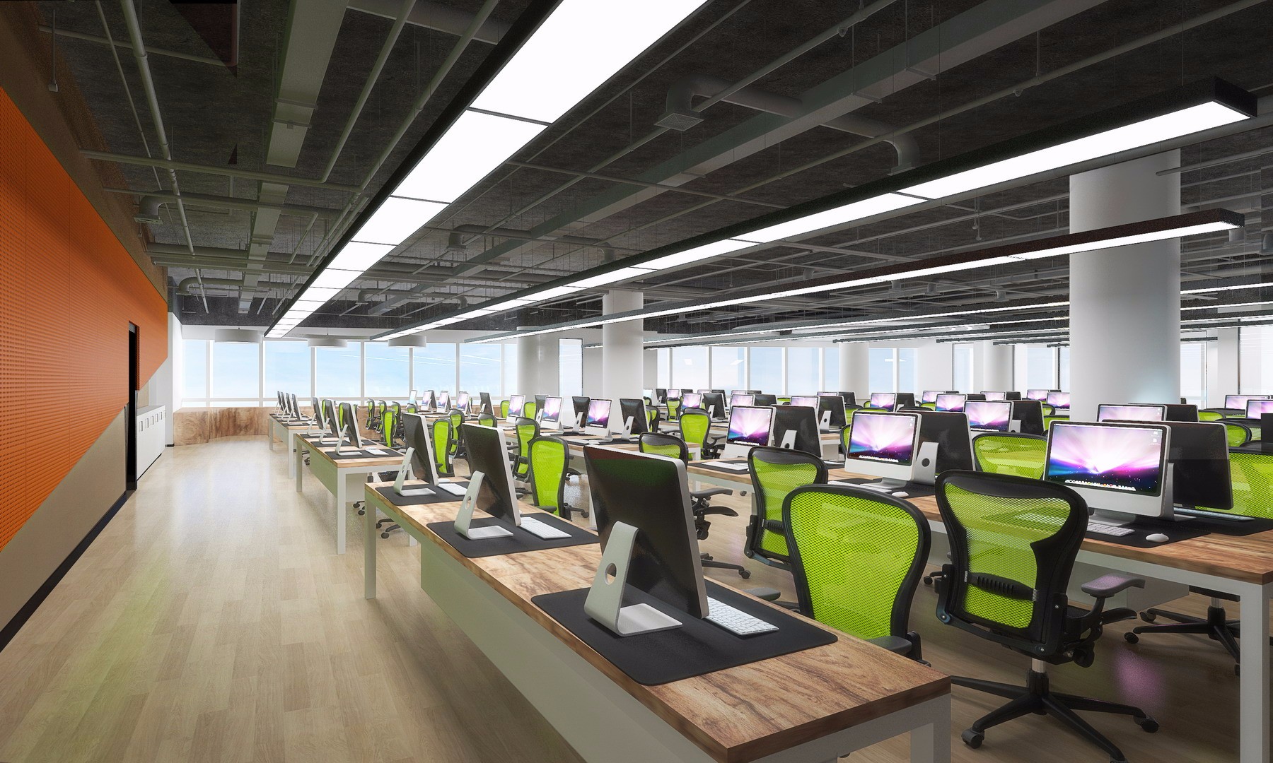 普陀區(qū)現(xiàn)代科技風(fēng)格辦公室裝修設(shè)計-第2張圖片-上海古都建筑設(shè)計集團