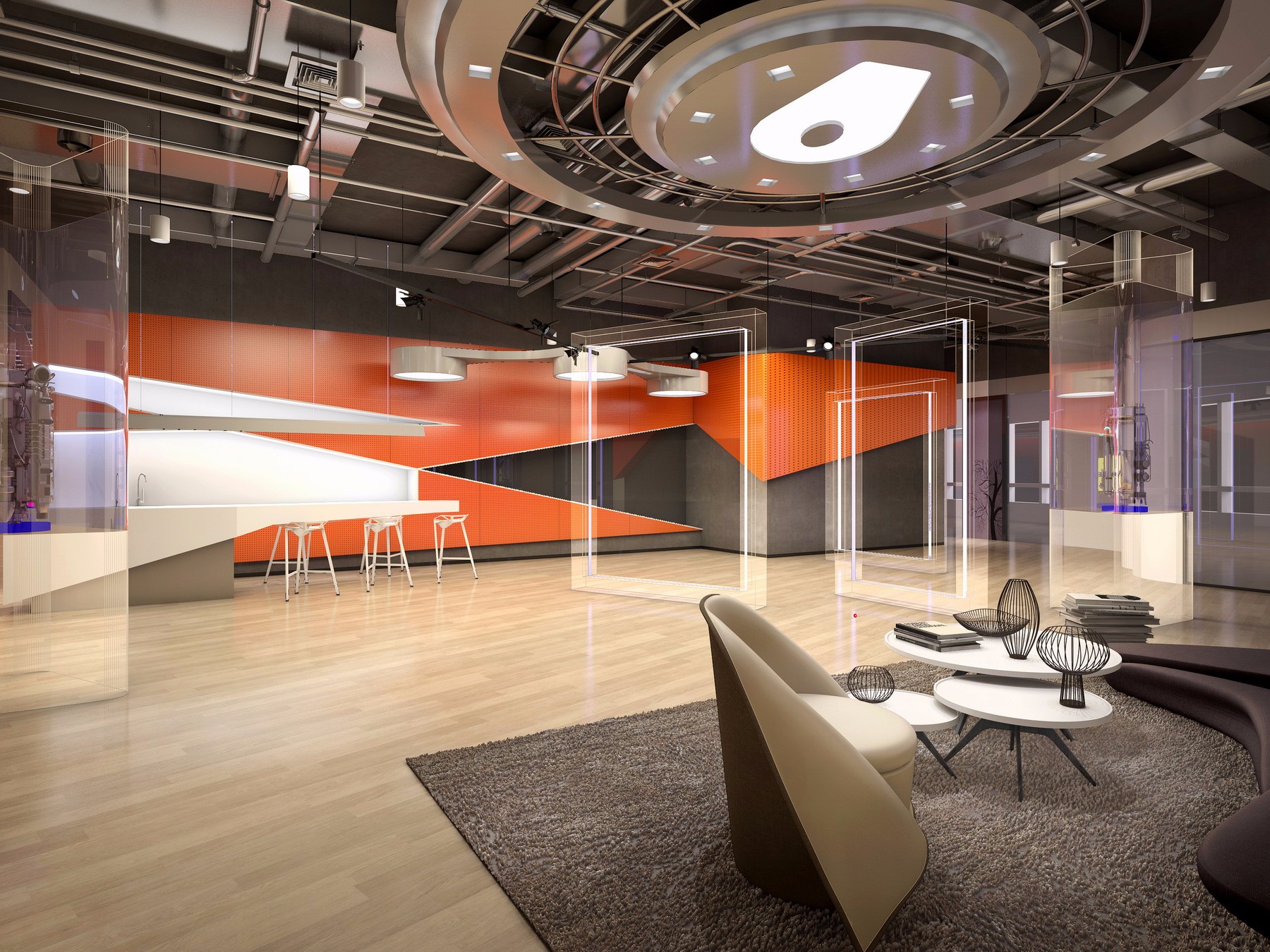 普陀區(qū)現(xiàn)代科技風(fēng)格辦公室裝修設(shè)計-第7張圖片-上海古都建筑設(shè)計集團