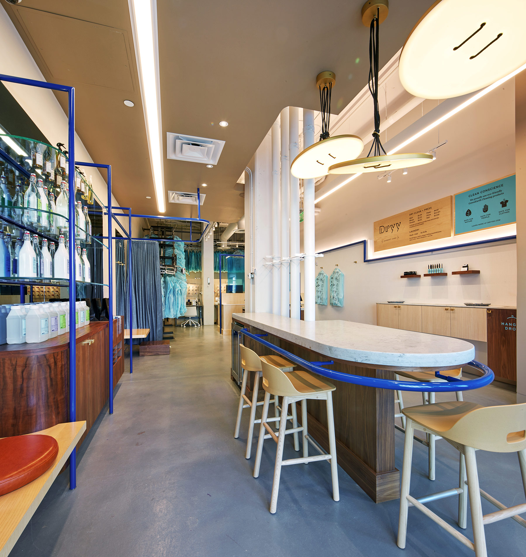 清新簡約干洗店裝修設計-第3張圖片-上海古都建筑設計集團 清新簡約干洗店裝修設計-第3張圖片-上海古都建筑設計集團