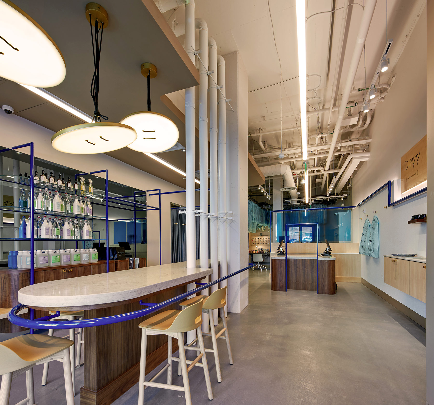 清新簡約干洗店裝修設計-第2張圖片-上海古都建筑設計集團 清新簡約干洗店裝修設計-第2張圖片-上海古都建筑設計集團