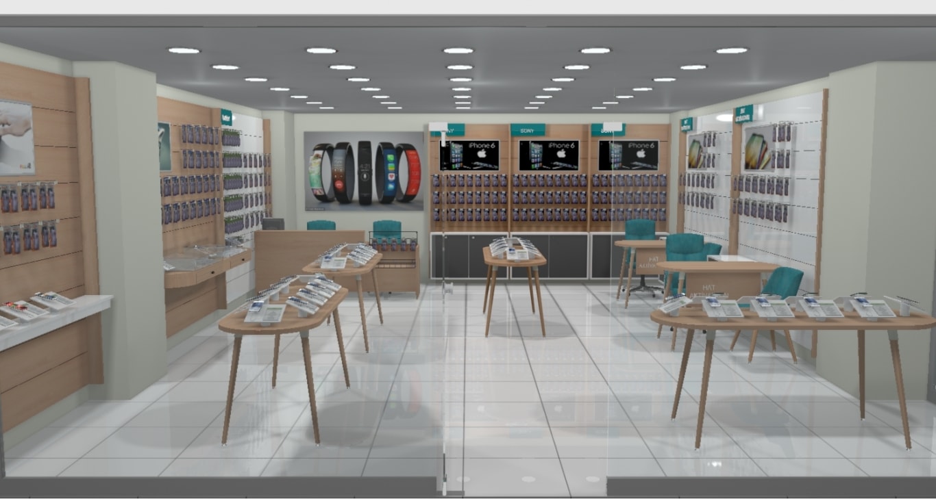 小型簡約手機(jī)店裝修設(shè)計(jì)-第1張圖片-上海古都建筑設(shè)計(jì)集團(tuán)