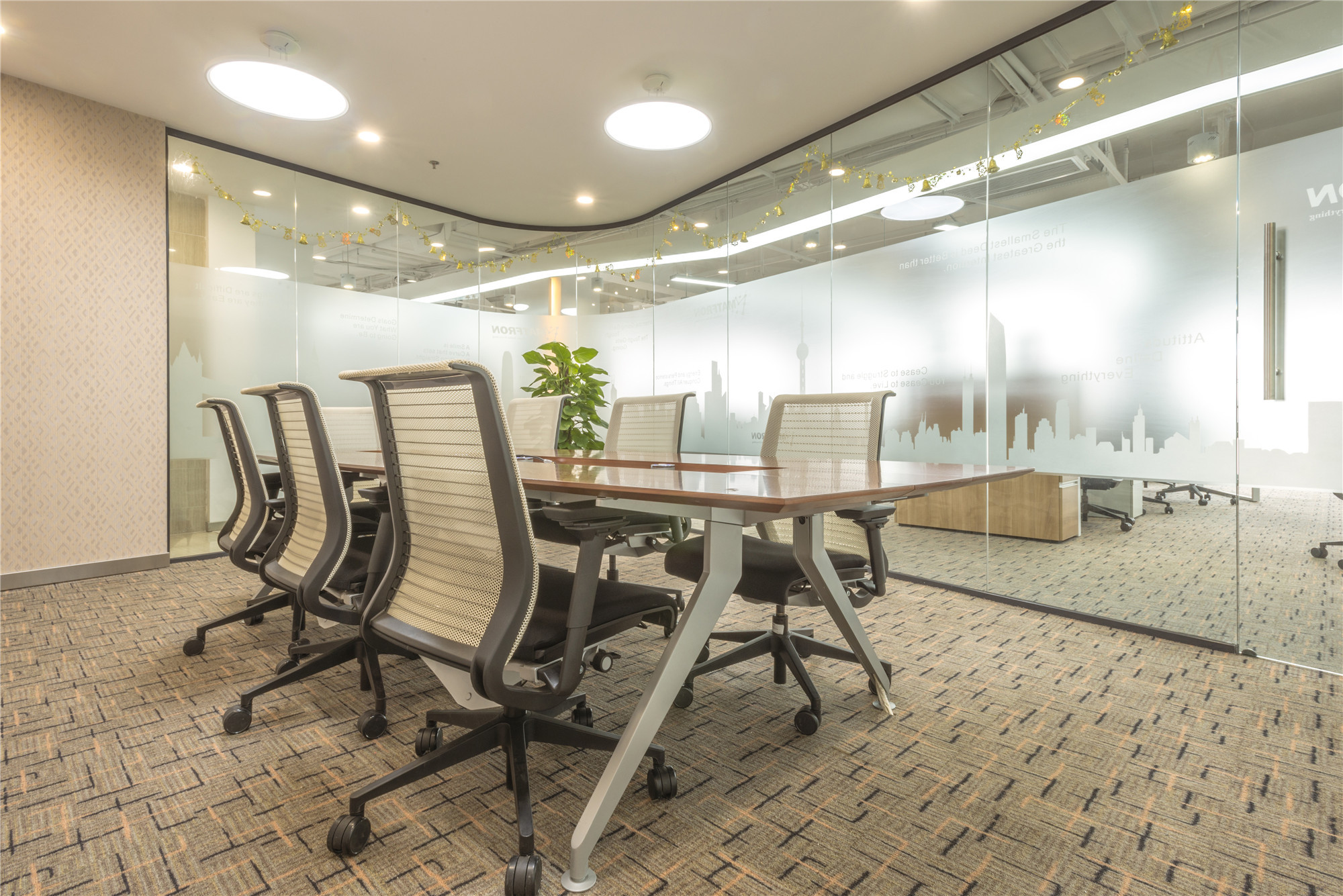 簡約流暢風格寫字樓裝修設(shè)計-第2張圖片-上海古都建筑設(shè)計集團