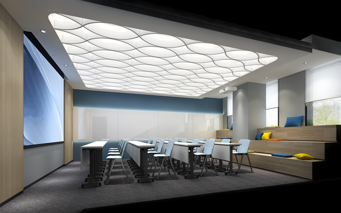 4300平米醫(yī)療公司辦公空間設(shè)計布局-辦公室裝修設(shè)計效果圖-第3張圖片-上海古都建筑設(shè)計集團(tuán)