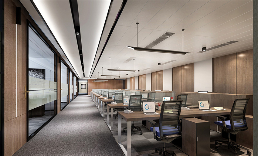 920平新中式風(fēng)格辦公室設(shè)計方案-辦公室裝修設(shè)計效果圖-第2張圖片-上海古都建筑設(shè)計集團